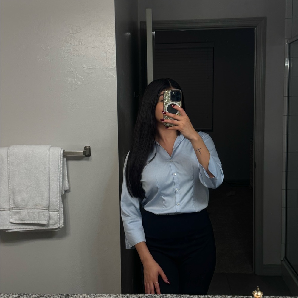 Lands’end button down top